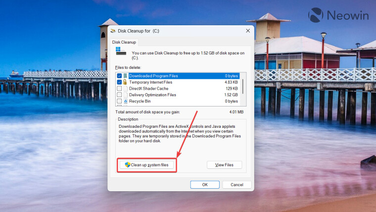 Как очистить диск C после установки обновления Windows