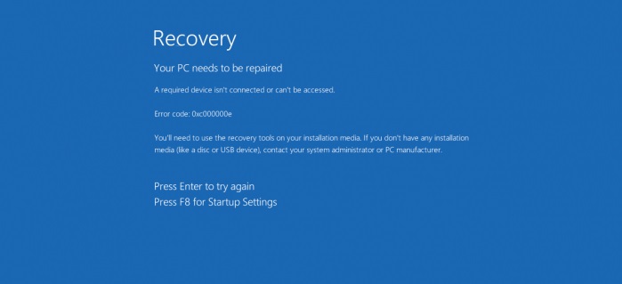windows bsod recovery
