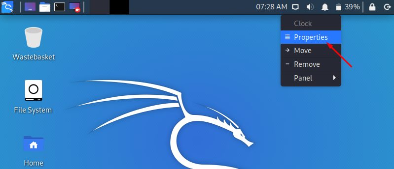 Выберите Свойства