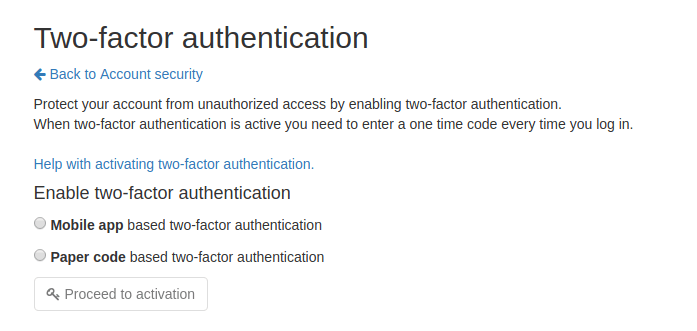 Настройка двухфакторной аутентификации Настройка двухфакторной аутентификации