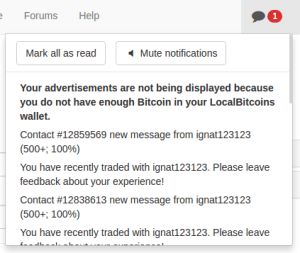 Личные сообщения в LocalBitcoins Личные сообщения в LocalBitcoins