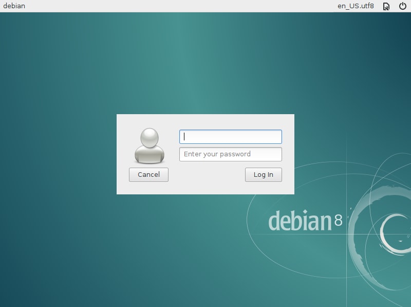 Экран входа если выбрали lightdm Экран входа если выбрали lightdm